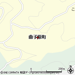 石川県金沢市曲子原町周辺の地図