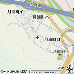 石川県金沢市月浦町周辺の地図