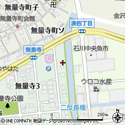 石川県金沢市無量寺3丁目75周辺の地図