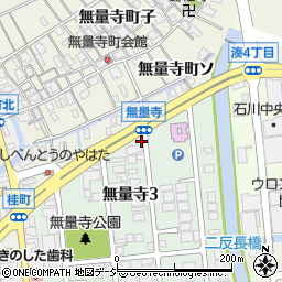 石川県金沢市無量寺3丁目43周辺の地図