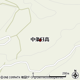 長野県長野市中条日高周辺の地図