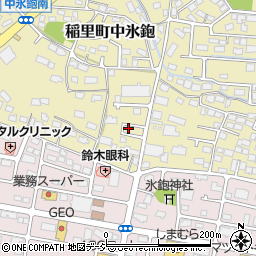 長野県長野市稲里町中氷鉋483-2周辺の地図