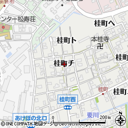 石川県金沢市桂町チ周辺の地図