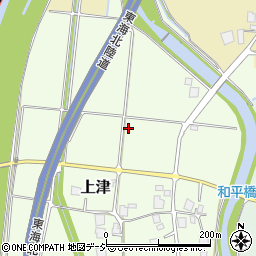 富山県南砺市上津周辺の地図