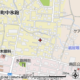 長野県長野市稲里町中氷鉋554-8周辺の地図