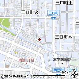 石川県金沢市三口町火周辺の地図