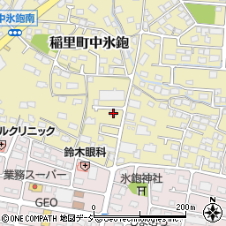長野県長野市稲里町中氷鉋490-14周辺の地図