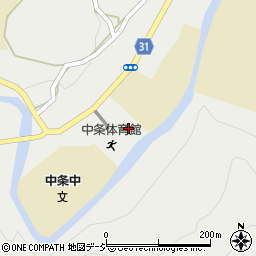 長野市　市役所支所・連絡所中条支所周辺の地図