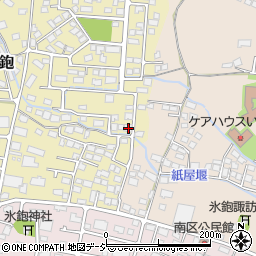 長野県長野市稲里町中氷鉋1021-1周辺の地図