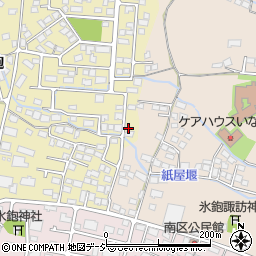 長野県長野市稲里町中氷鉋1013-4周辺の地図