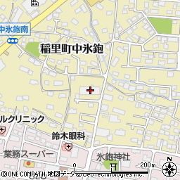 長野県長野市稲里町中氷鉋491-4周辺の地図