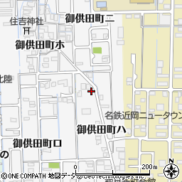 石川県金沢市御供田町ハ17-3周辺の地図