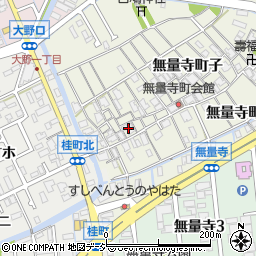 石川県金沢市無量寺町子25周辺の地図