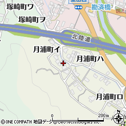石川県金沢市月浦町イ98周辺の地図