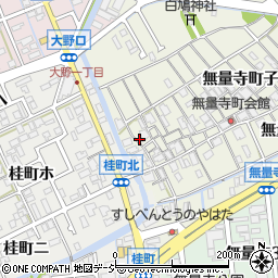 石川県金沢市無量寺町子243周辺の地図