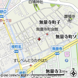石川県金沢市無量寺町子38周辺の地図