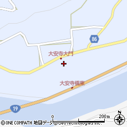 長野県長野市七二会甲44周辺の地図