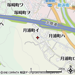 石川県金沢市月浦町イ93周辺の地図