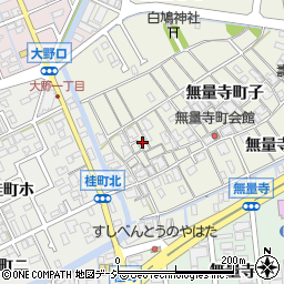 石川県金沢市無量寺町子222周辺の地図