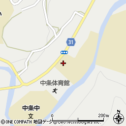 長野西高等学校中条校　進路指導室・３学年職員室周辺の地図