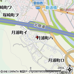 石川県金沢市月浦町ハ周辺の地図