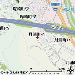 石川県金沢市月浦町イ50周辺の地図