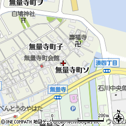 石川県金沢市無量寺町子78周辺の地図