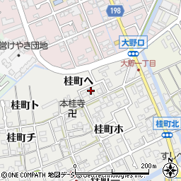 石川県金沢市桂町ヘ8周辺の地図