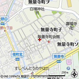 石川県金沢市無量寺町子209周辺の地図
