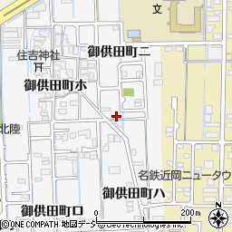 石川県金沢市御供田町ニ61周辺の地図