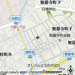 石川県金沢市無量寺町子223周辺の地図