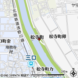 石川県金沢市松寺町（ワ）周辺の地図