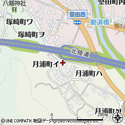 石川県金沢市月浦町イ21周辺の地図