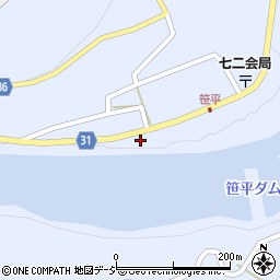 長野県長野市七二会甲1410周辺の地図