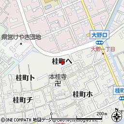 石川県金沢市桂町ヘ周辺の地図