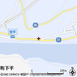 長野県長野市七二会甲1355周辺の地図