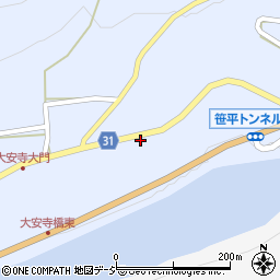 長野県長野市七二会甲614周辺の地図
