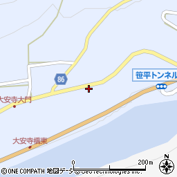 長野県長野市七二会甲614周辺の地図