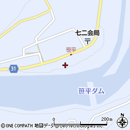 長野県長野市七二会甲1449周辺の地図