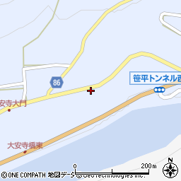 長野県長野市七二会甲615周辺の地図