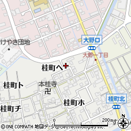 石川県金沢市桂町ヘ27周辺の地図