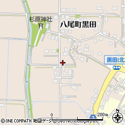 富山県富山市八尾町黒田377周辺の地図