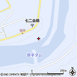長野県長野市七二会甲1648周辺の地図