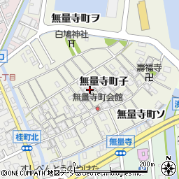 石川県金沢市無量寺町子196周辺の地図