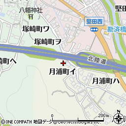 石川県金沢市月浦町イ35周辺の地図