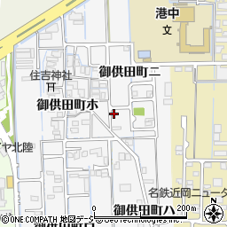 石川県金沢市御供田町ニ72周辺の地図