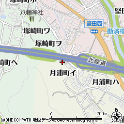 石川県金沢市月浦町イ29周辺の地図