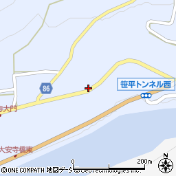 長野県長野市七二会甲793周辺の地図