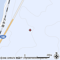 長野県大町市平加蔵周辺の地図