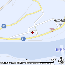 長野県長野市七二会甲1403周辺の地図